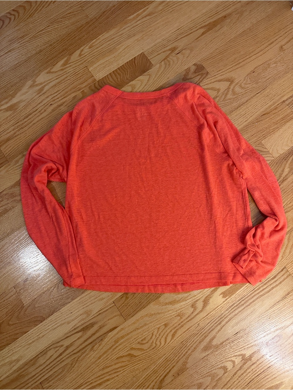 a new day Coral-Orange Crewneck Lightweight Sweater